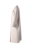 Woolen Double-breasted Long Coat