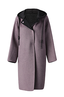 Woolen Hoodie Long Coat
