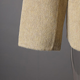 Woolen Stand Collar Jacket Coat