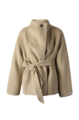 Woolen Stand Collar Jacket Coat