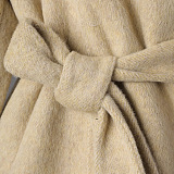 Woolen Stand Collar Jacket Coat