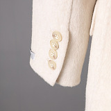 Woolen Double-breasted Long Coat