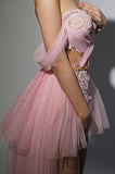 Vernise Pink Skirt Set