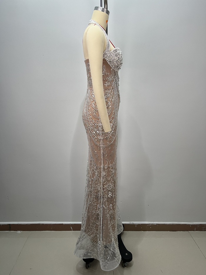Halter Evening Gown(One or two weeks are required for production.)