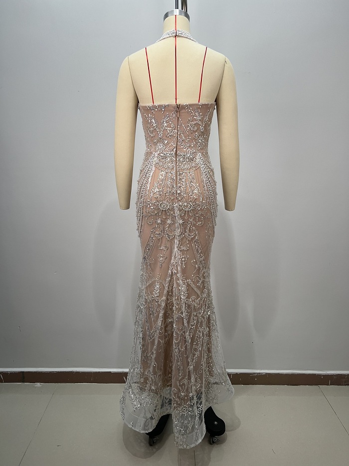 Halter Evening Gown(One or two weeks are required for production.)