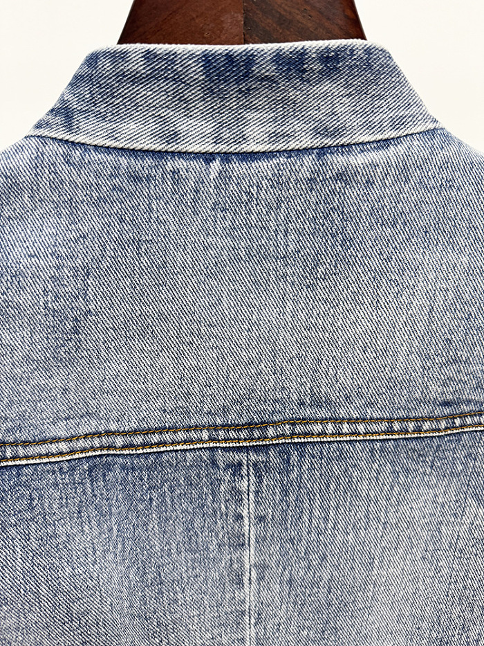 Denim Jacket with Buckle