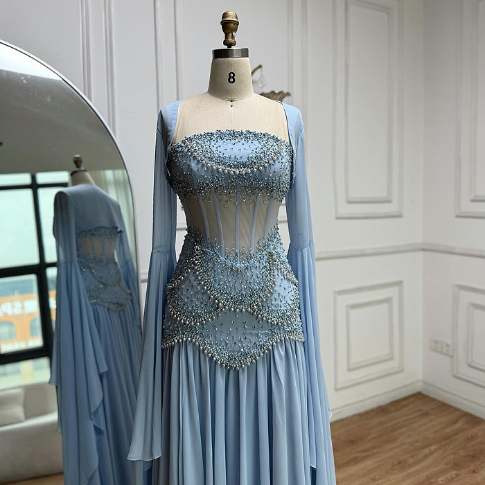 Off-shoulder Evening Gown