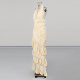 Halter Ruffles Long Dress