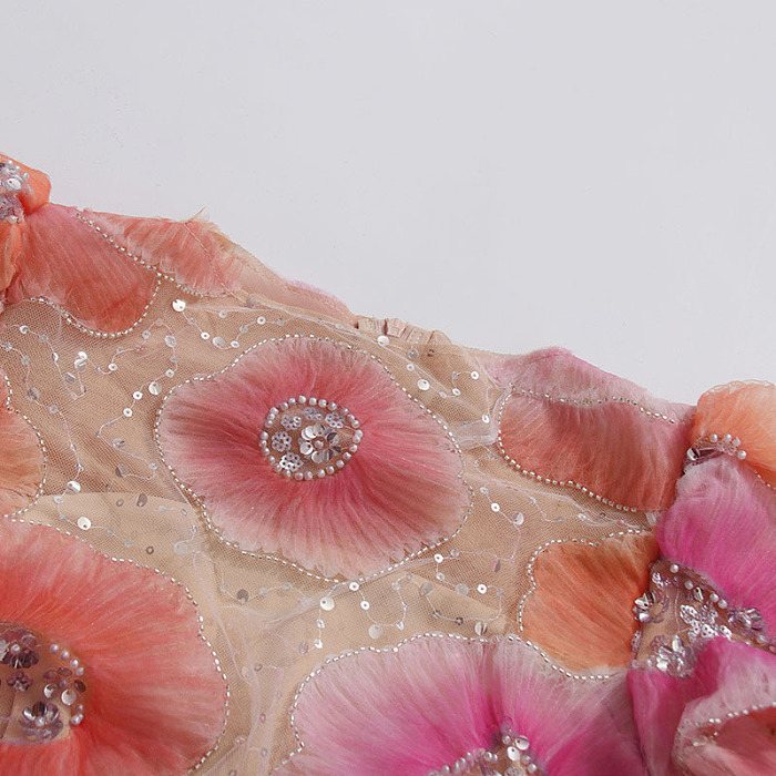 Rhinestone Patchwork  Midi Dress