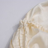 Neck-tie Ruffles Mini Dress