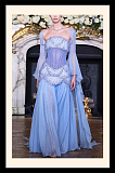 Off-shoulder Evening Gown