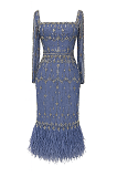 Square Neck Gown