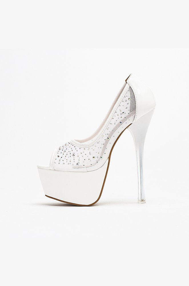 Beaded Platform Heels ( 15cm high heel)