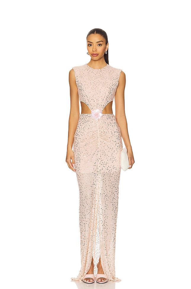 Cut-out Long Dress
