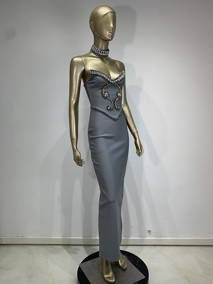Rhinestone Evenign Dress