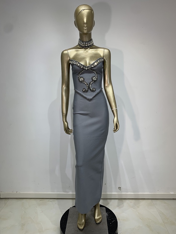 Rhinestone Evenign Dress