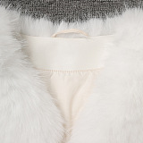 Fox Fur Round Neck Jacket