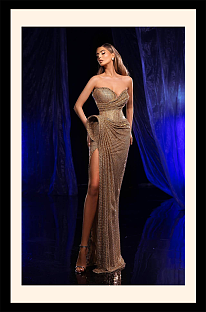 Golden Sequins Gown