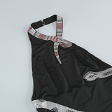 Halter Open-back Evening Dress