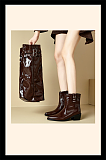 Patent Leather Convertible Boots
