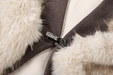 Cropped Fur  Cardigan
