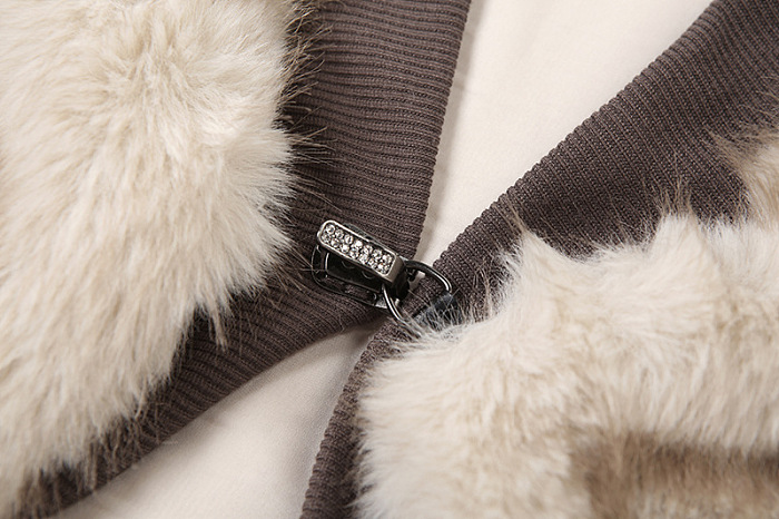 Cropped Fur  Cardigan