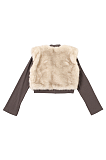 Cropped Fur  Cardigan