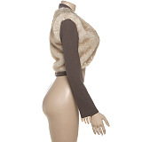 Cropped Fur  Cardigan