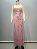 Beaded Cami Evening Dress