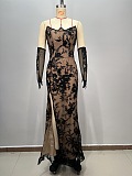 Off-shoulder Lace Gown