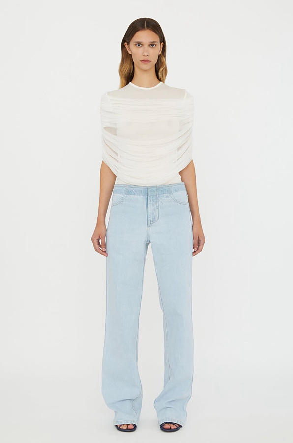 Mesh Patchwork T-shirt Top