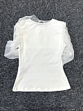 Mesh Patchwork T-shirt Top