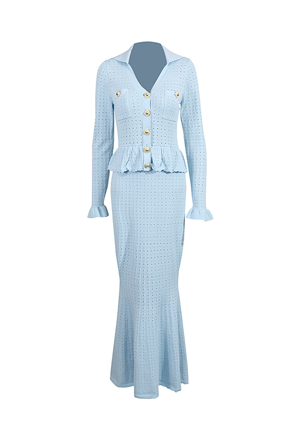 Knit Slim-fit Skirt Set