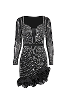 Beaded Mini Dress