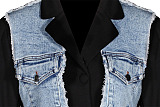 Denim Patchwork Blazer