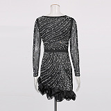 Beaded Mini Dress