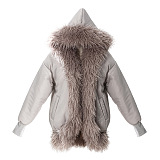 Reversible Hoodied Puffer Coat