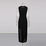 Side Split Midi Dress