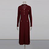 Slim-fit Knit Midi Dress