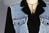 Denim Patchwork Blazer