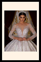 Sequins Wedding Ball Gown
