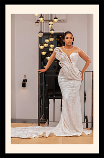 Sequins Wedding Ball Gown