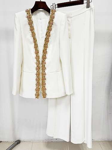 Sequins Blazer Suit