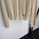 Wave Neck Knit Sweater