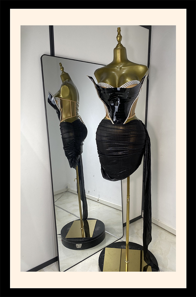 Metallic Corset Dress
