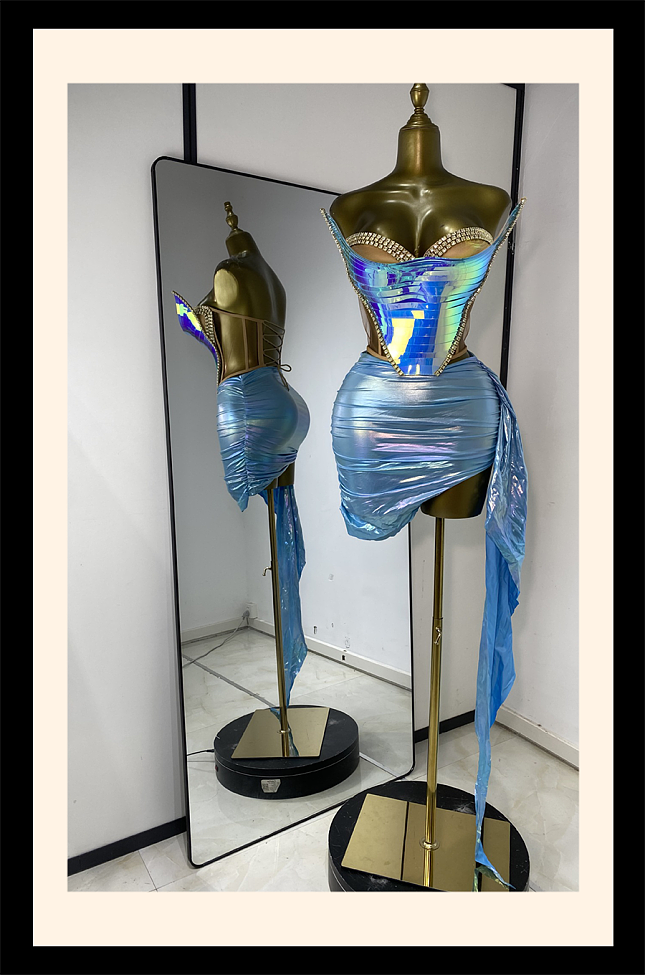 Metallic Corset Dress