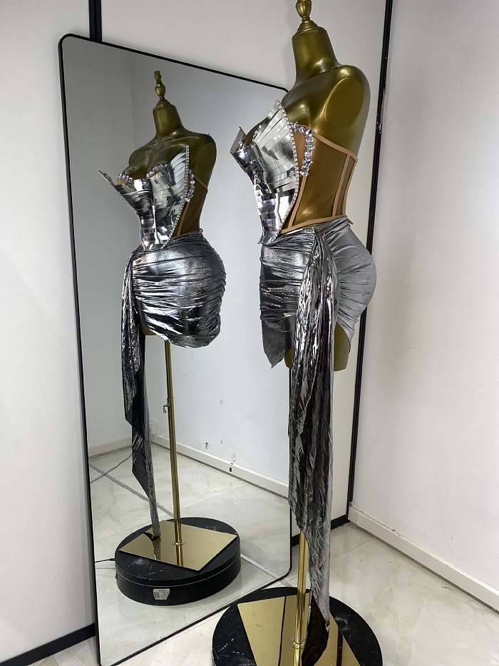 Metallic Corset Dress