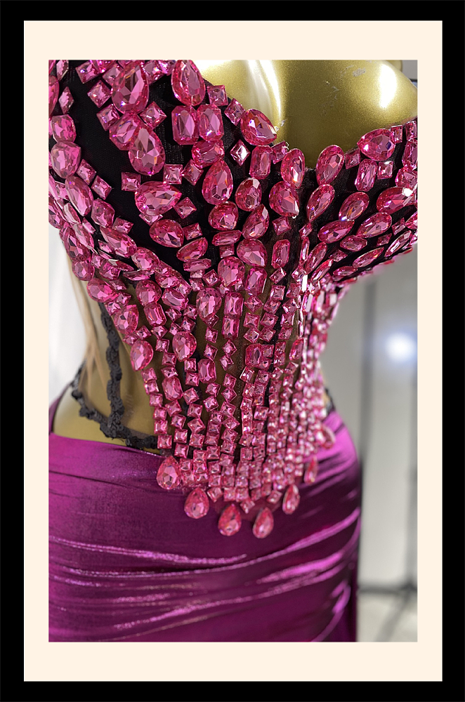 Strapless Diamond Dress