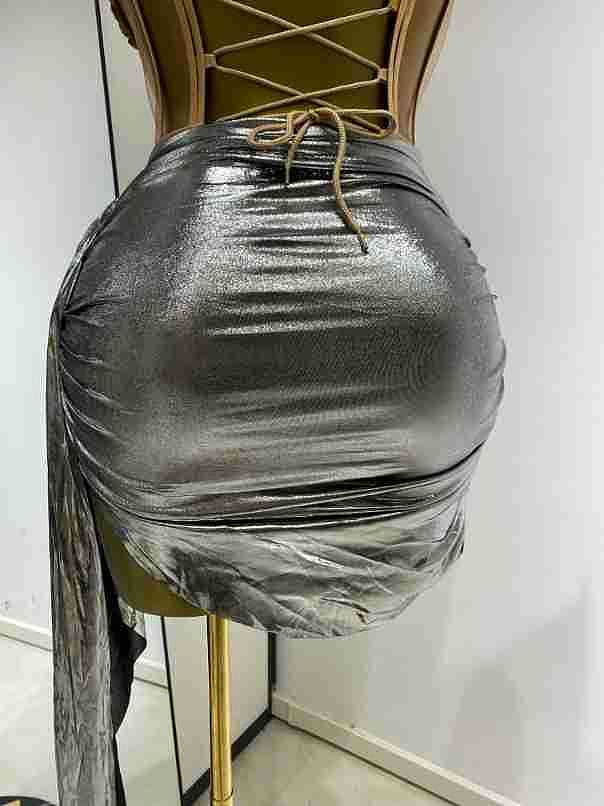 Metallic Corset Dress