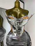 Metallic Corset Dress